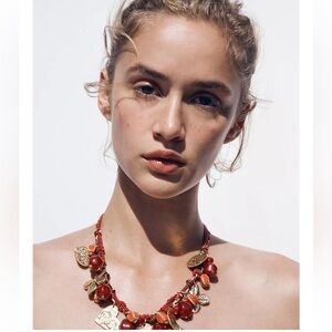 Zara Triple Cord Charm Necklace